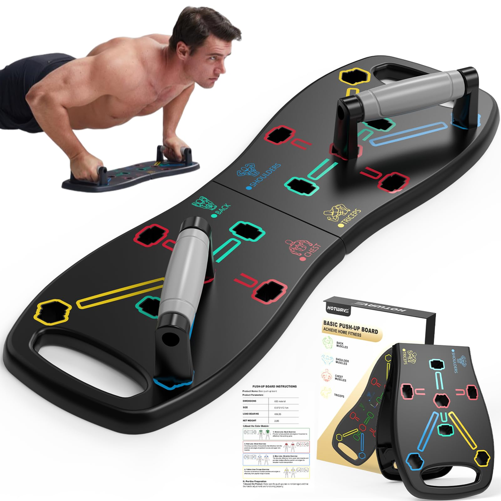Deluxe Push Up Bar - White