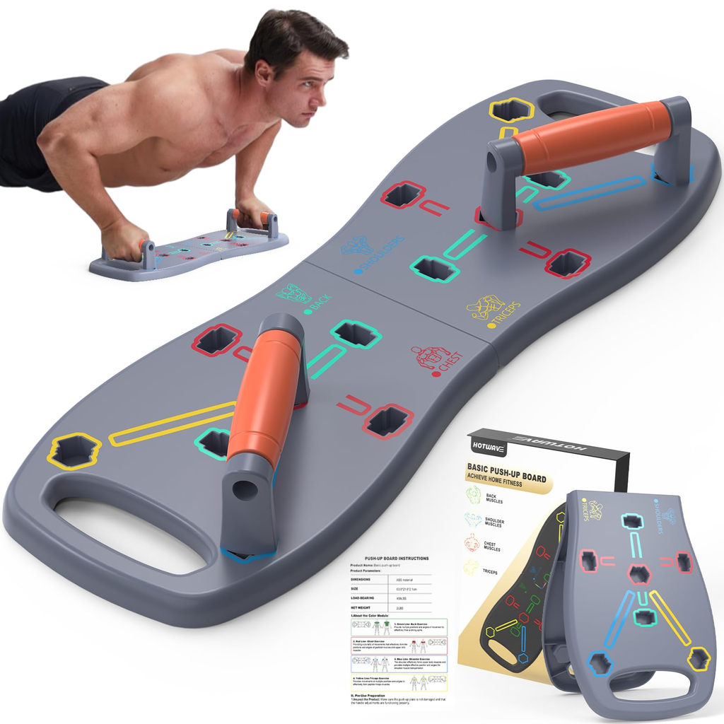 Deluxe Push Up Bar - Gray
