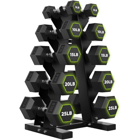 Compact Dumbbell Set - White